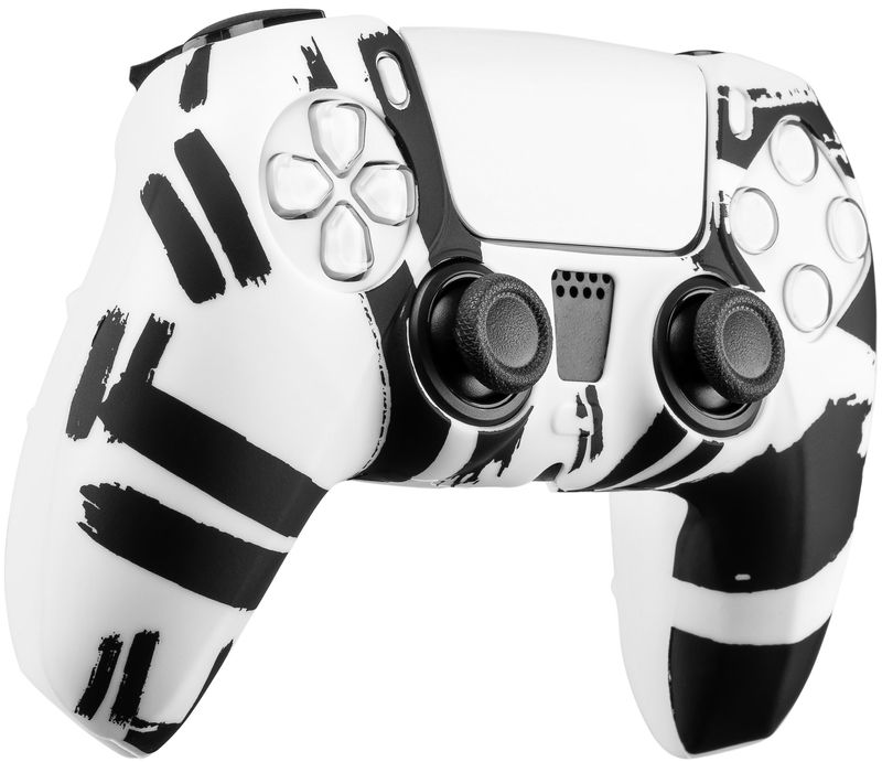 Qubick-Controller-Skin-Nero-Bianco--PS5-
