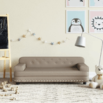 vidaXL Divano per Bambini Cappuccino 90x53x30 cm in Similpelle