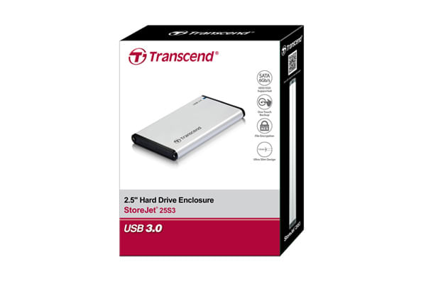 Transcend-StoreJet-25S3-Box-esterno-HDD-SSD-Argento-2.5--Alimentazione-USB