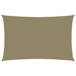 vidaXL Parasole a Vela Oxford Rettangolare 2x5 m Beige