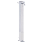 vidaXL Colonna d'Acqua da Giardino 40 cm Acciaio Inox Quadrato