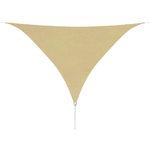 Parasole a Vela Oxford Triangolare 5x5x5 m Beige