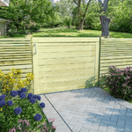 vidaXL Cancello da Giardino in Legno di Pino Impregnato 75x100 cm