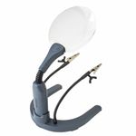 Carson Optical Carson HelpingHands Magnifier lente d'ingrandimento 2x Grigio, Trasparente