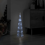 Piramide Decorativa Cono Luce LED Acrilico Bianco Freddo 60cm