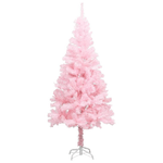 vidaXL Albero di Natale Artificiale con Supporto Rosa 150 cm PVC