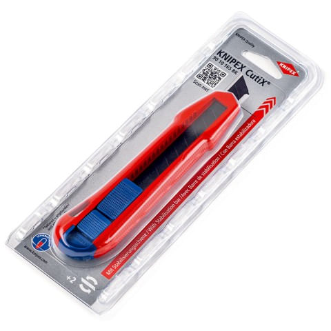 Knipex-CutiX®-Nero-Blu-Rosso-Taglierino-a-lama-retrattile