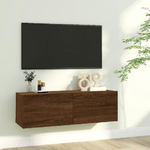 vidaXL Mobile TV Muro Rovere Marrone 100x30x30cm Legno Ingegnerizzato