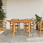 vidaXL Tavolo Giardino Estensibile 110-160x80x75cm Legno Massello Teak