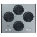 Hotpoint HAGD 61S-SL Argento Da incasso 60 cm Gas 4 Fornello(i)