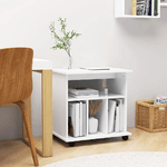 vidaXL Mobiletto con Rotelle Bianco 60x45x60 cm in Truciolato