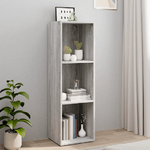 vidaXL Libreria/Mobile TV Grigio Sonoma 36x30x114 cm Legno ingegnerizzato