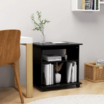 vidaXL Mobiletto con Rotelle Nero 60x45x60 cm in Truciolato