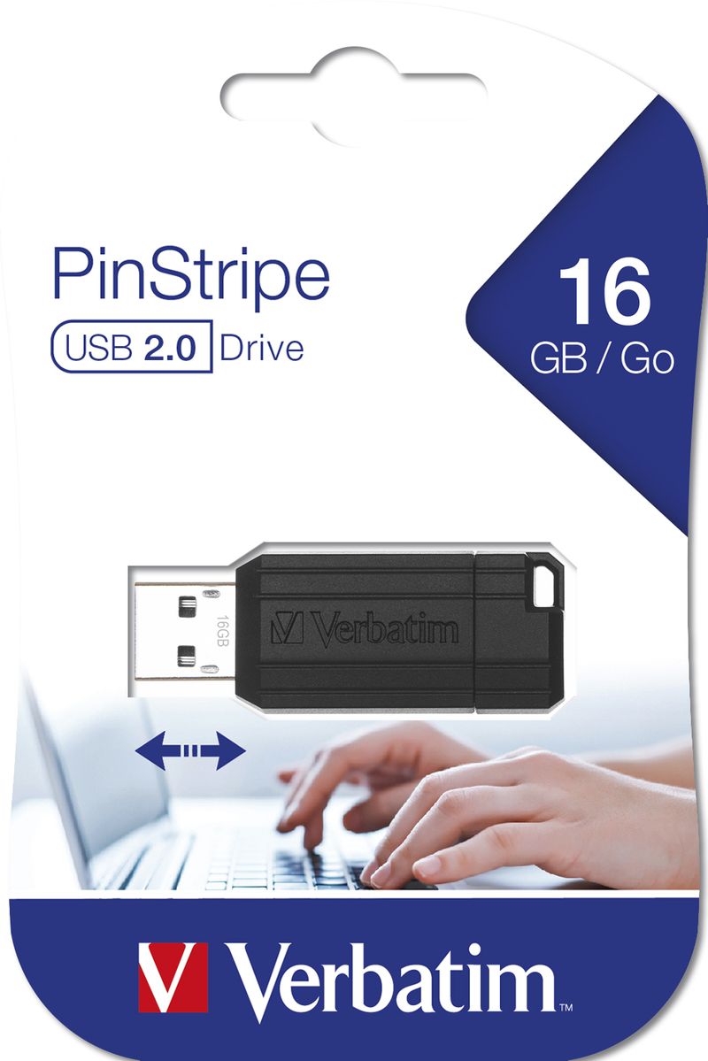 Verbatim-PinStripe---Memoria-USB-da-16-GB---Nero