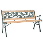 vidaXL Panchina da Giardino 122 cm in Legno