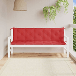 vidaXL Cuscini per Panca 2 pz Rossi 180x50x7 cm in Tessuto Oxford