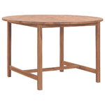 Tavolo da Pranzo da Giardino Ø110x75 cm Legno Massello di Teak