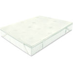 Topper Bed Memory Foam, rivestimento Aloe Vera, matrimoniale cm. 160x190x4