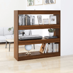 Libreria/Divisorio Rovere Marrone 100x30x103 cm