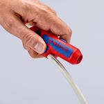 Knipex-ErgoStrip-pinza-spellacavi-Blu-Rosso