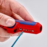 Knipex-ErgoStrip-pinza-spellacavi-Blu-Rosso