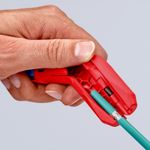 Knipex-ErgoStrip-pinza-spellacavi-Blu-Rosso