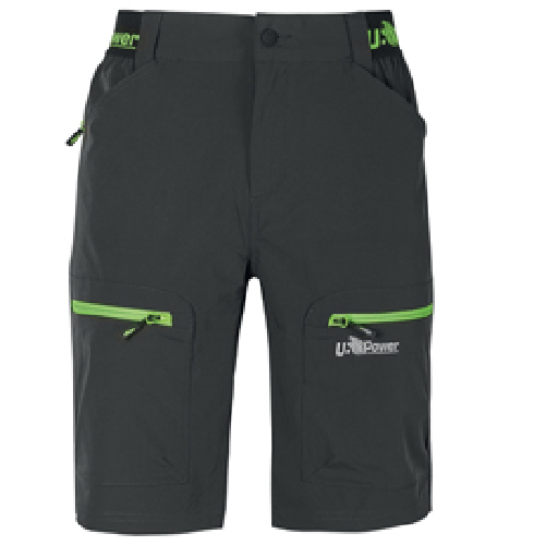 U-Power Bermuda Ares taglia L grigio/verde U-Power