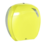 MAR PLAST Dispenser per carta igienica Mini Jumbo Skin - 296 x 135 x 277 mm - rotolo diametro 24 cm - giallo fluo - Mar Plast