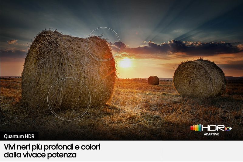 Samsung-Series-6-TV-QLED-4K-85”-QE85Q60B-Smart-TV-Wi-Fi-Black-2022-Quantum-HDR-Ultra-sottile-Colori-Ultra-luminosi-Suono-dinamico