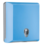 MAR PLAST Dispenser asciugamani piegati Soft Touch - 29x10,5x30,5 cm - azzurro - Mar Plast