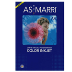 AS MARRI Carta fotografica - per inkjet - A4 - 200 gr - 50 fogli - effetto opaco - bianco - As Marri