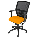 Unisit Seduta operativa ergonomica Kemper KMA - con braccioli regolabili - arancio - Unisit