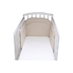 Baby Idea P250-BIA Riduttore Paracolpi per Lettino 3 Lati Colore:Bianco