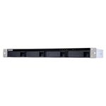 QNAP JBOD TL-R400S, 4 bay 1U rackmount SATA JBOD expansion unit with a QXP-400eS-A1164 PCIe SATA host card and 1 SFF-808