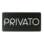 STILCASA Pittogramma adesivo - Privato - 32,5 x 16 cm - PVC - nero/bianco - Stilcasa