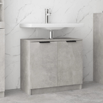 Mobile Bagno Grigio Cemento 64,5x33,5x59cm in Legno Ingegnerizzato