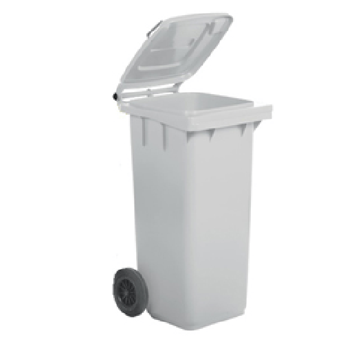 MobilPlastic Bidone carrellato 240Lt bianco per raccolta differenziata