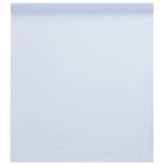 vidaXL Pellicola Statica Smerigliata Bianco Trasparente 45x500 cm PVC