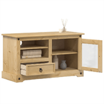 vidaXL Mobile Porta TV Corona 100x45x58 cm in Legno Massello di Pino