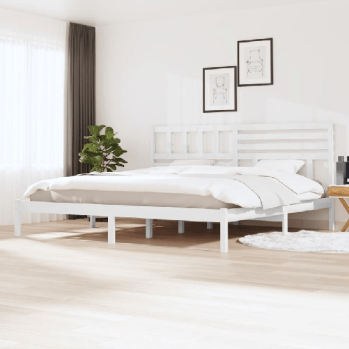 Giroletto White Legno Massello Pino 180x200 cm 6FT Super King