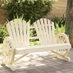 vidaXL Sedia da Giardino Adirondack 2 Posti in Legno Massello di Abete