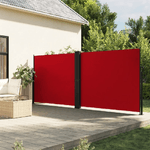 vidaXL Tenda da Sole Laterale Retrattile Rossa 180x600 cm