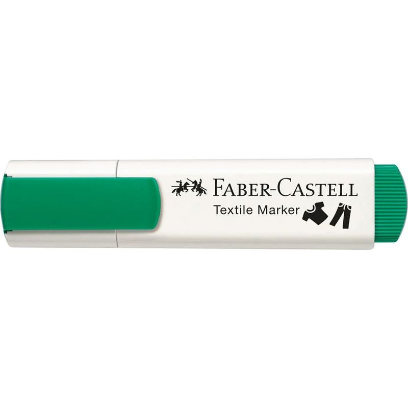 Faber-Castell-159520-marcatore-permanente-Punta-smussata-Nero-Blu-Verde-Rosso-Giallo-5-pz