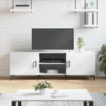 vidaXL Mobile Porta TV Bianco Lucido 150x30x50 cm in Legno ingegnerizzato