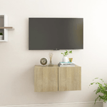 vidaXL Mobile Porta TV Sospeso Rovere Sonoma 60x30x30 cm