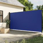 vidaXL Tenda da Sole Laterale Retrattile Blu 220x300 cm