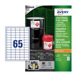 Avery B7651-50 etichetta autoadesiva Rettangolo Permanente Bianco 3250 pz