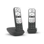 Gigaset-A690A-Duo-Telefono-analogico-DECT-Identificatore-di-chiamata-Nero