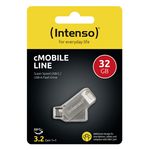 Intenso-cMobile-Line-unita-flash-USB-32-GB-USB-Type-A---USB-Type-C-3.2-Gen-1--3.1-Gen-1--Argento