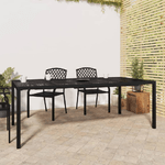 vidaXL Tavolo da Giardino Antracite 200x100x72 cm Acciaio